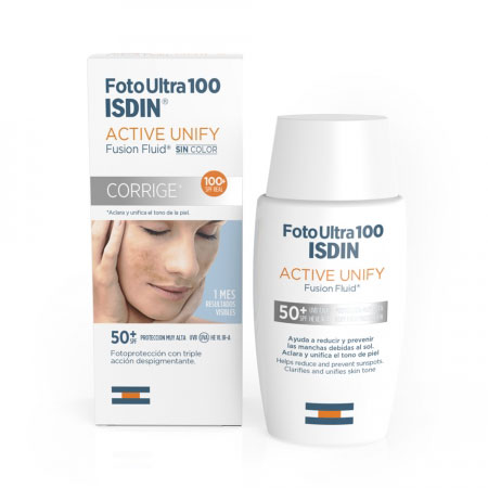 Foto Ultra 100 ISDIN Active Unify sin color SPF100