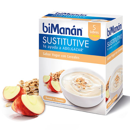 Bimanan Crema Sabor Yogur con Cereales 5+1